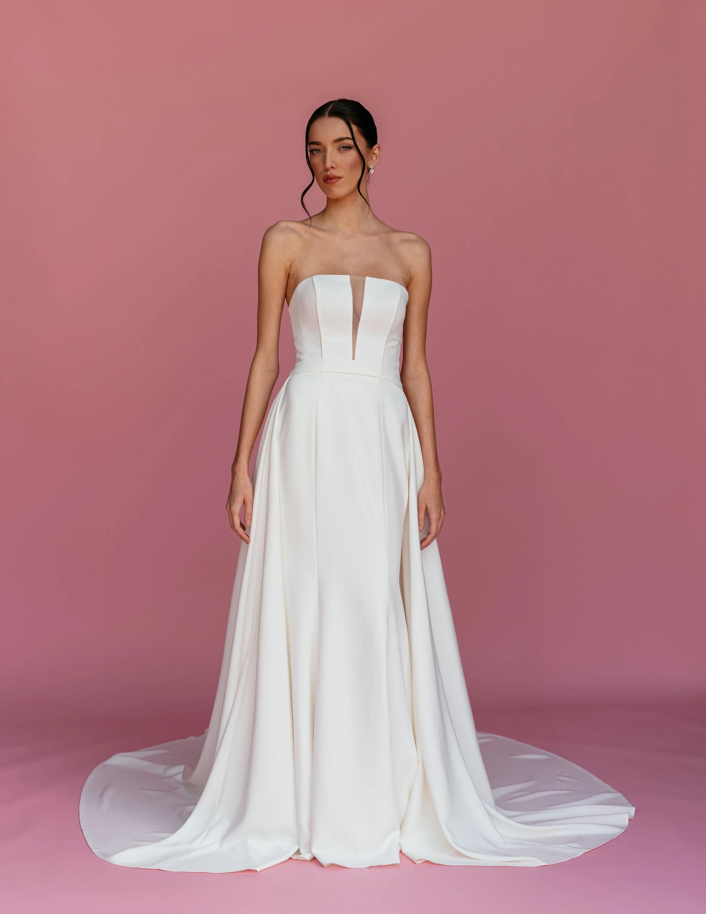 SS811 OVERSKIRT - MIKADO CREPE