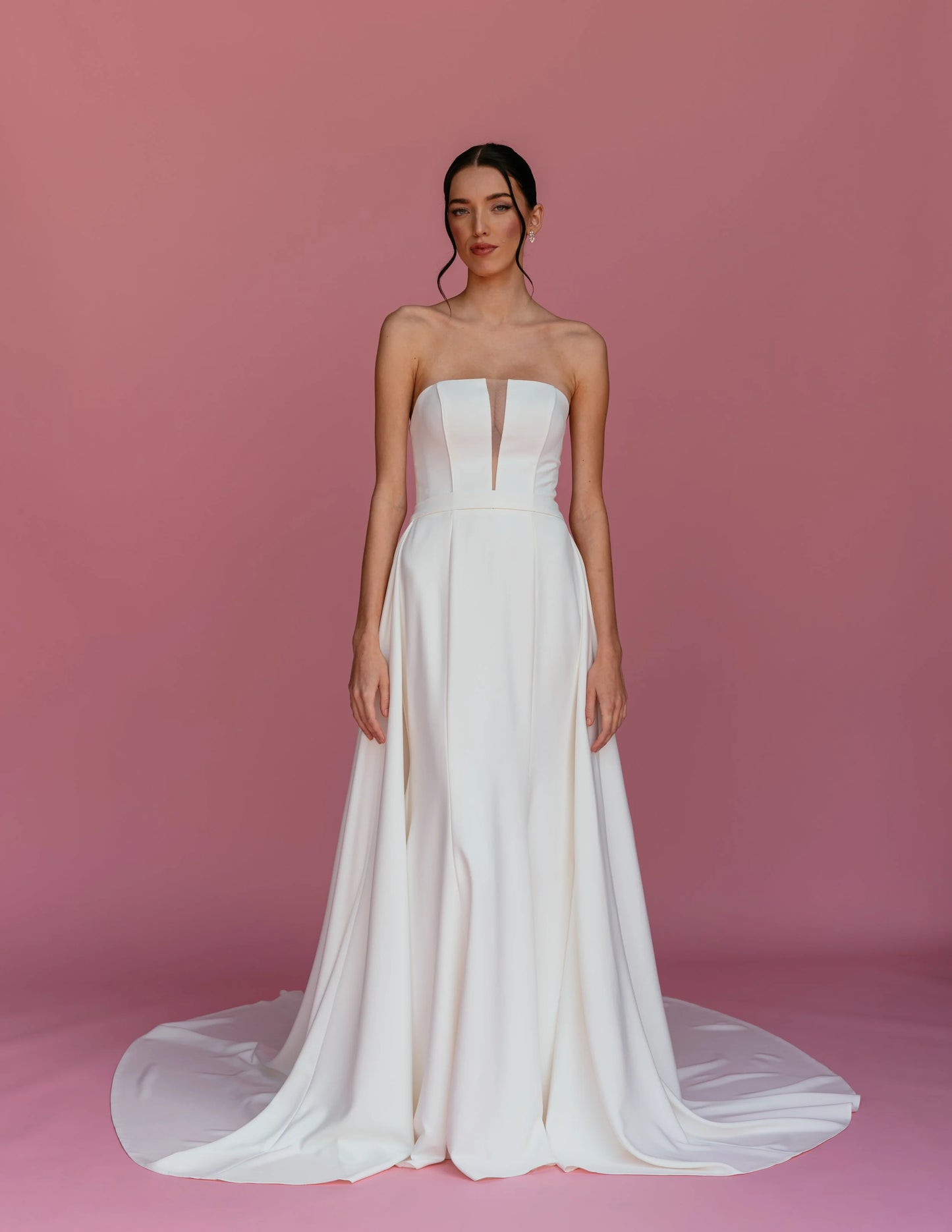 SS811 OVERSKIRT - MIKADO CREPE