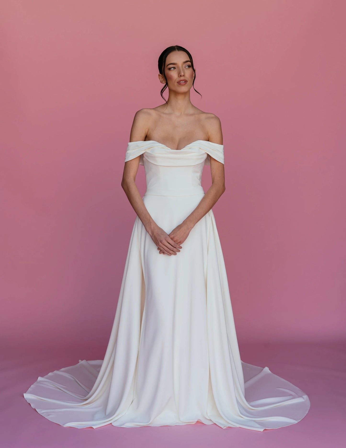 SS811 OVERSKIRT - SATIN JERSEY