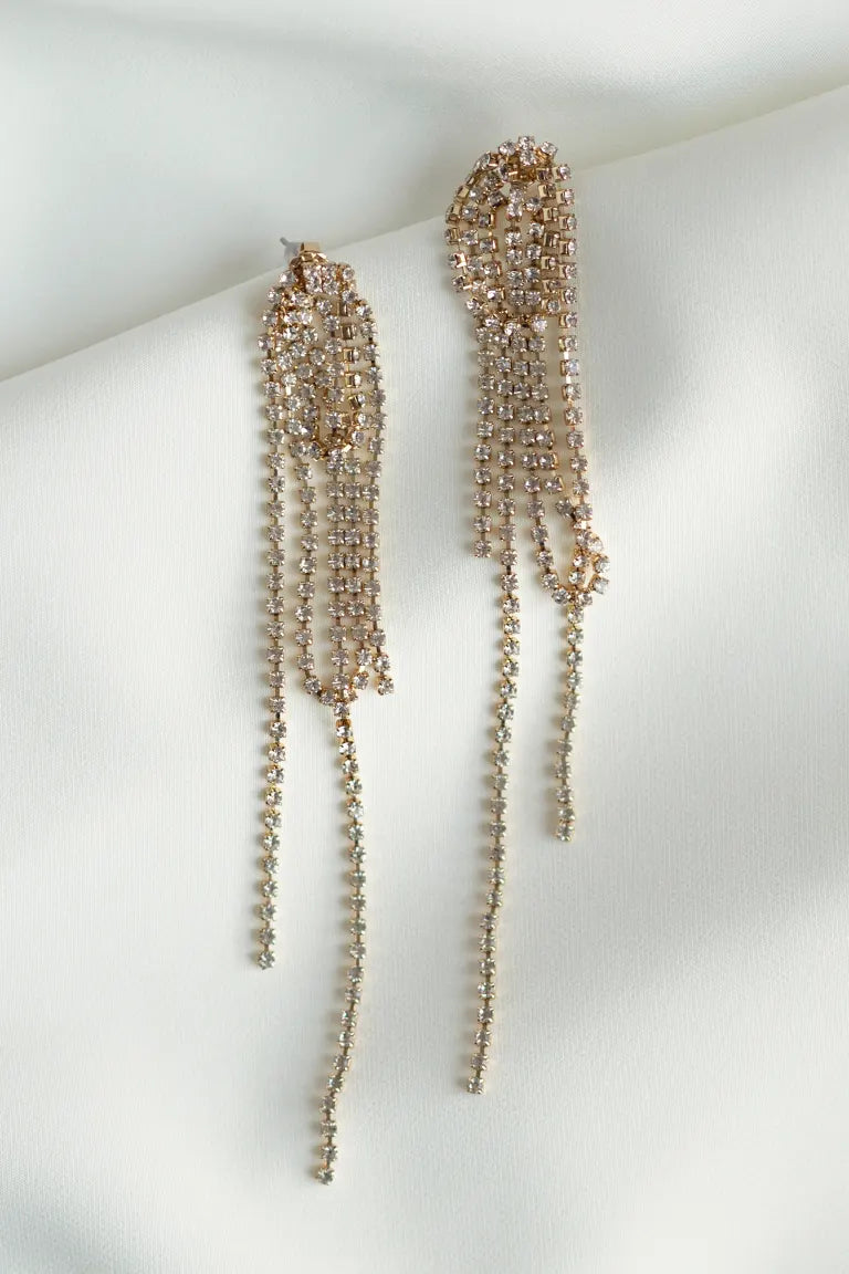 Chelsea Rhinestone Drop Earring