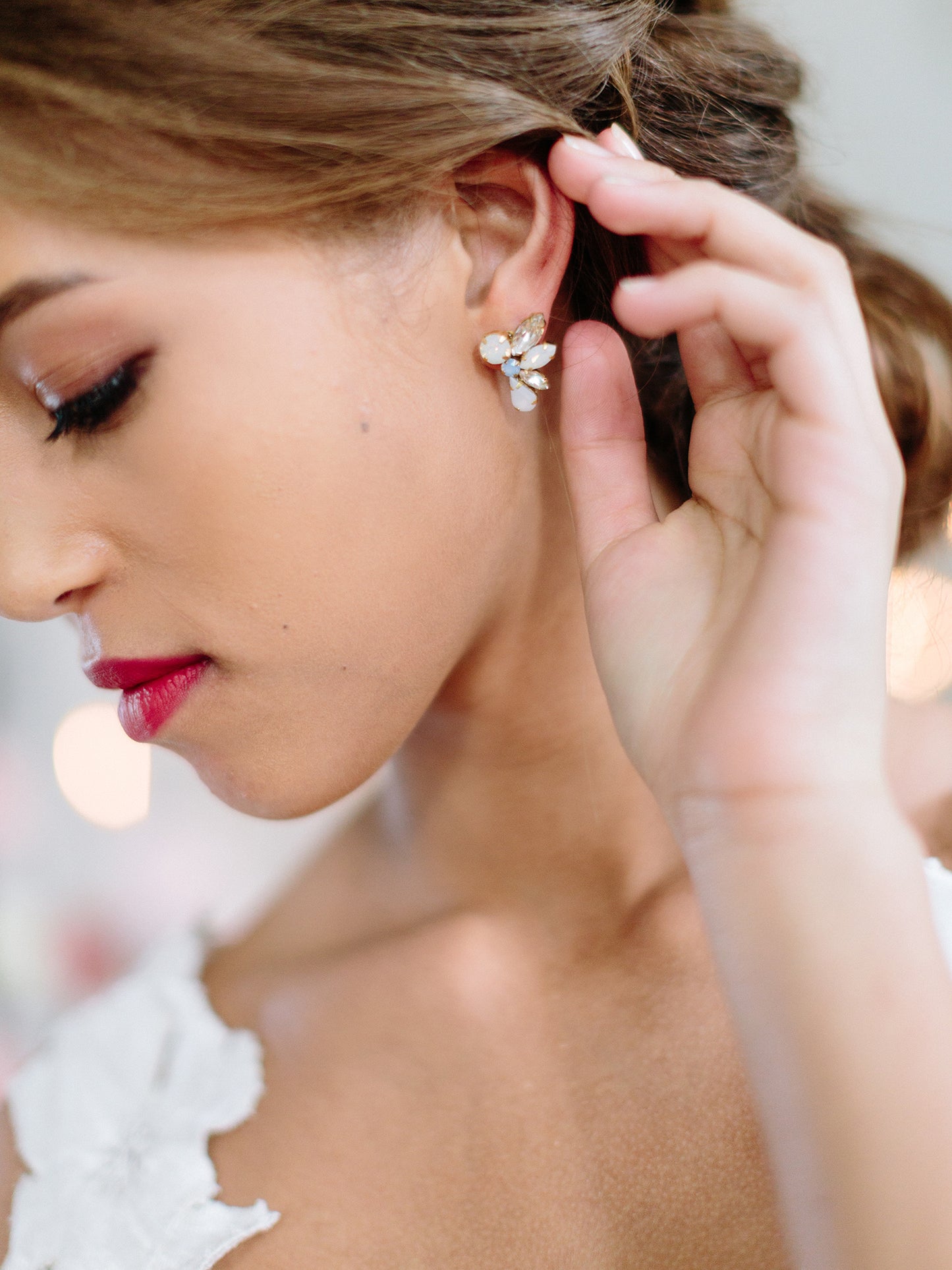 Boucles d'oreilles en loupe