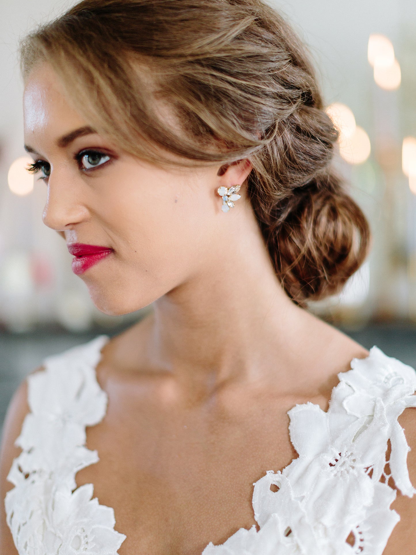 Boucles d'oreilles en loupe