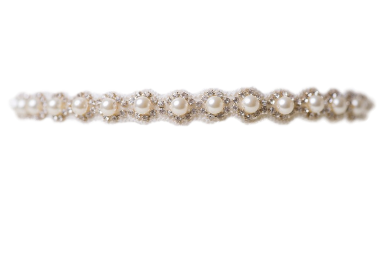 Ivory Pearl Toss Garter