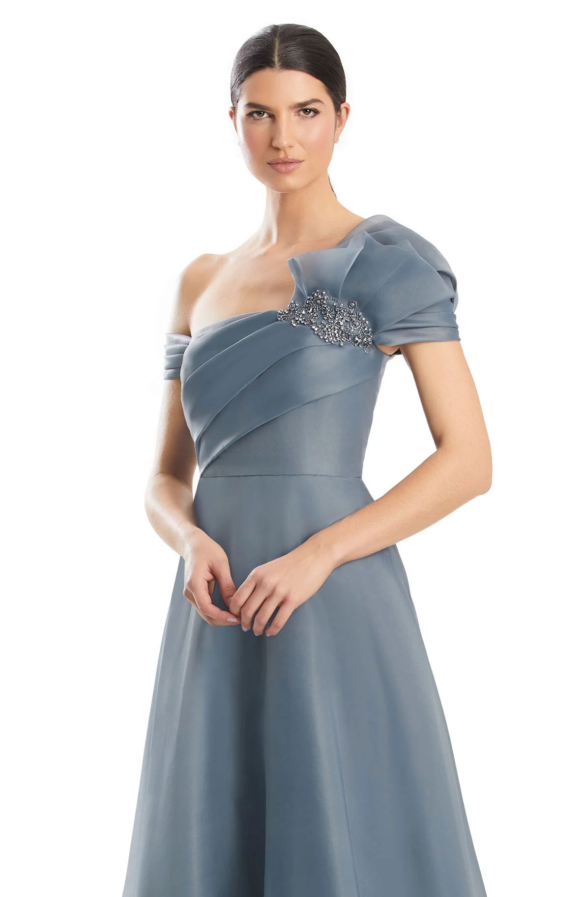 Mercury Gray Mother of the Bride Dress