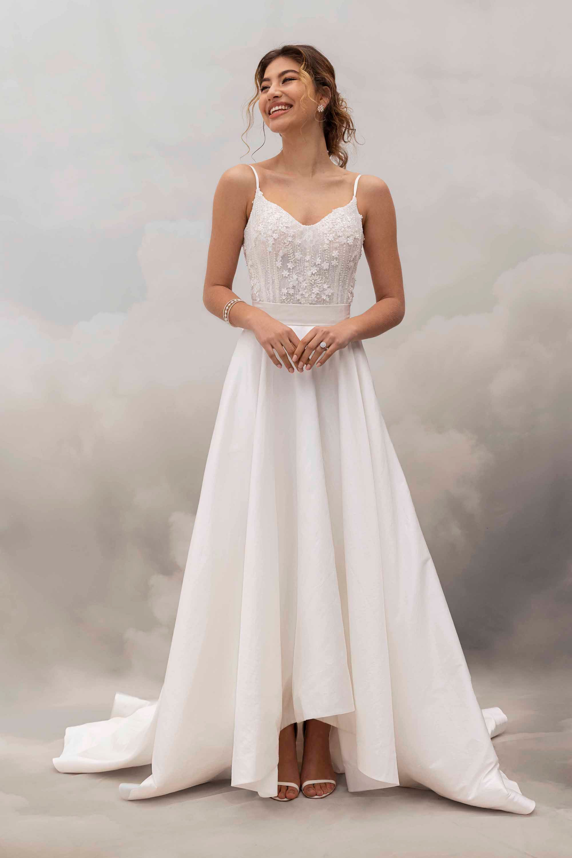 2 part wedding outlet dress