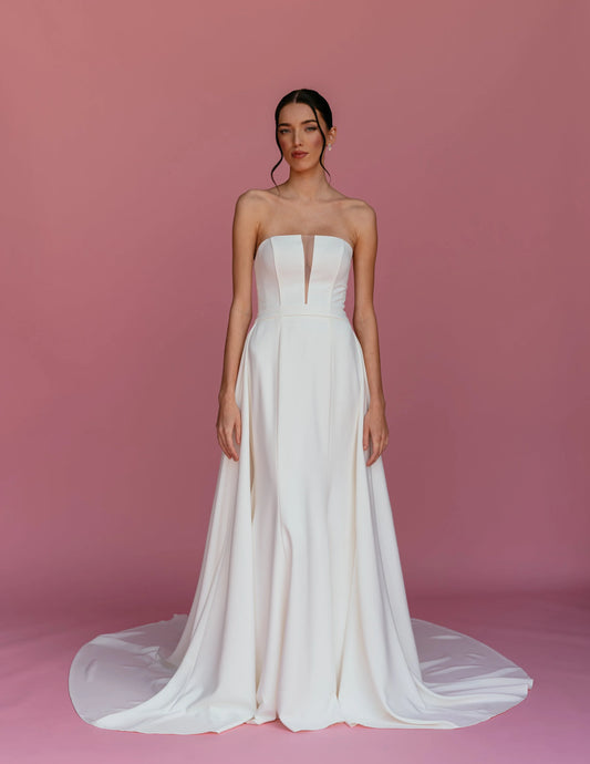 SS811 OVERSKIRT - MIKADO CREPE
