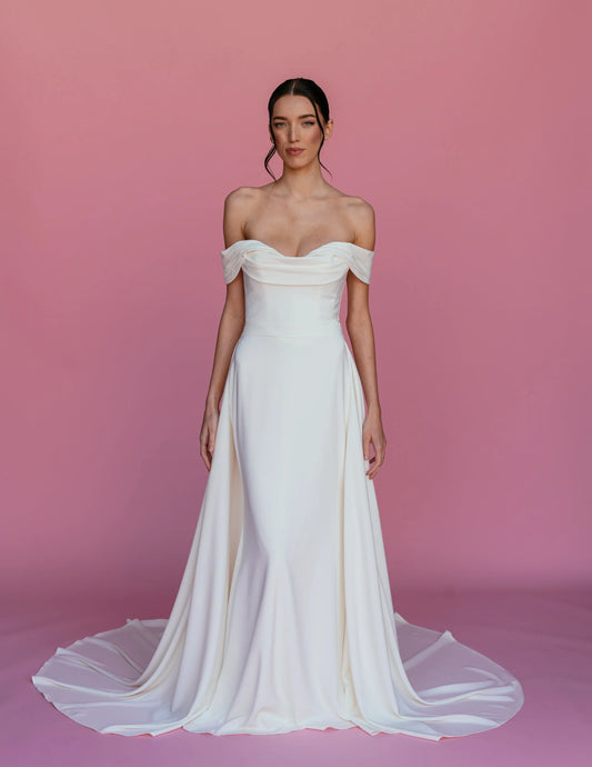 SS811 OVERSKIRT - SATIN JERSEY